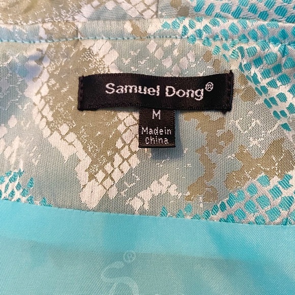 Samuel Dong Double Ruffle Neck Puff Sleeve Jacket - M - Picture 5 of 16